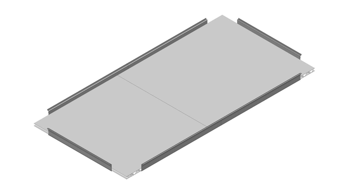 GrowCamp bundplade i plast til højbed, 120 x 62 cm