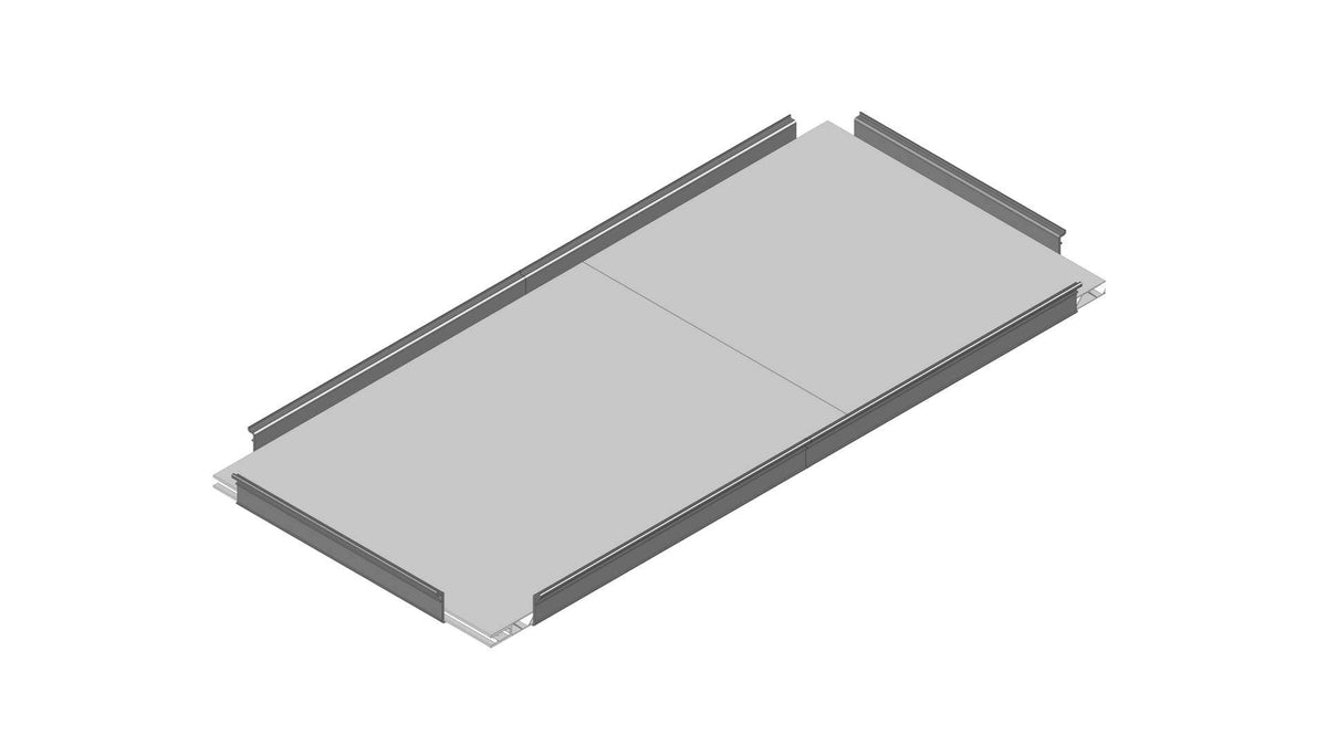 GrowCamp bundplade i plast til højbed, 90 x 44 cm