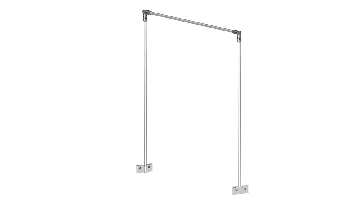 Opbindingsstativ i galvaniseret stål fra GrowCamp til 120 cm brede PVC-bede