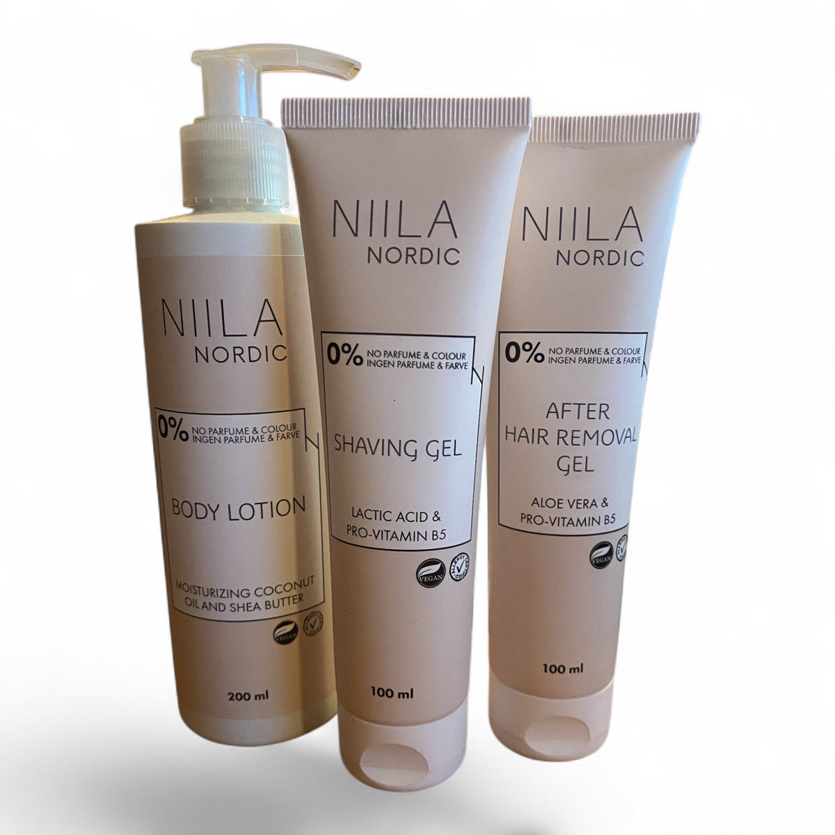 Niila Shave Care Pakke 3-trins plejesæt til barbering