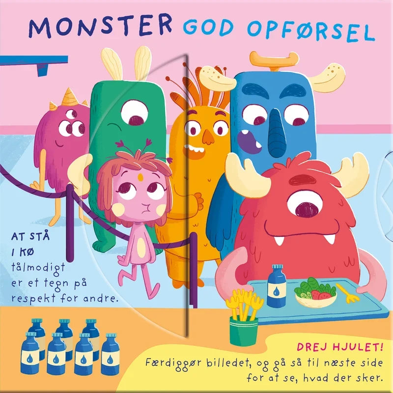Globe Monster God Opførsel børnebog med drejehjul