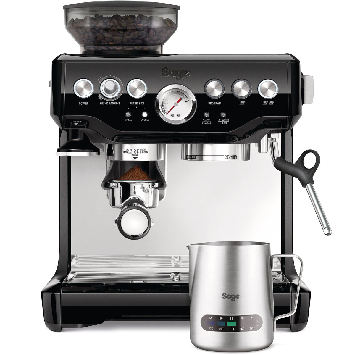 Sage The Barista Express espressomaskine i black sesame