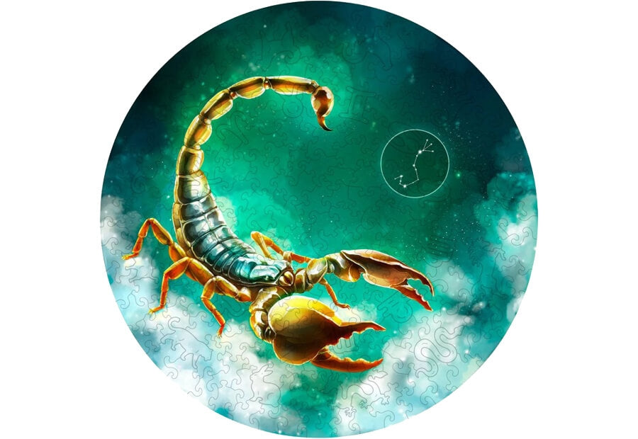Fantasy Puzzles træpuslespil Scorpio med 200 brikker
