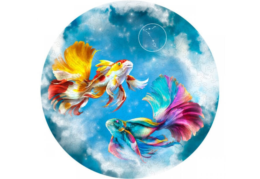 Fantasy Puzzles træpuslespil Pisces med 200 brikker