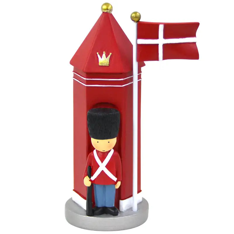 Håndmalet skilderhus i polyresin fra Kids by Friis som bordpynt