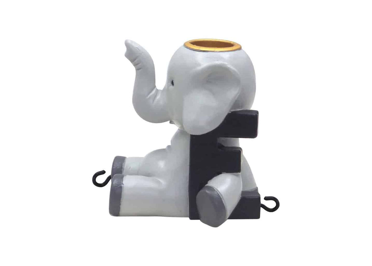 Kids by Friis bogstav E med elefant til navnetog