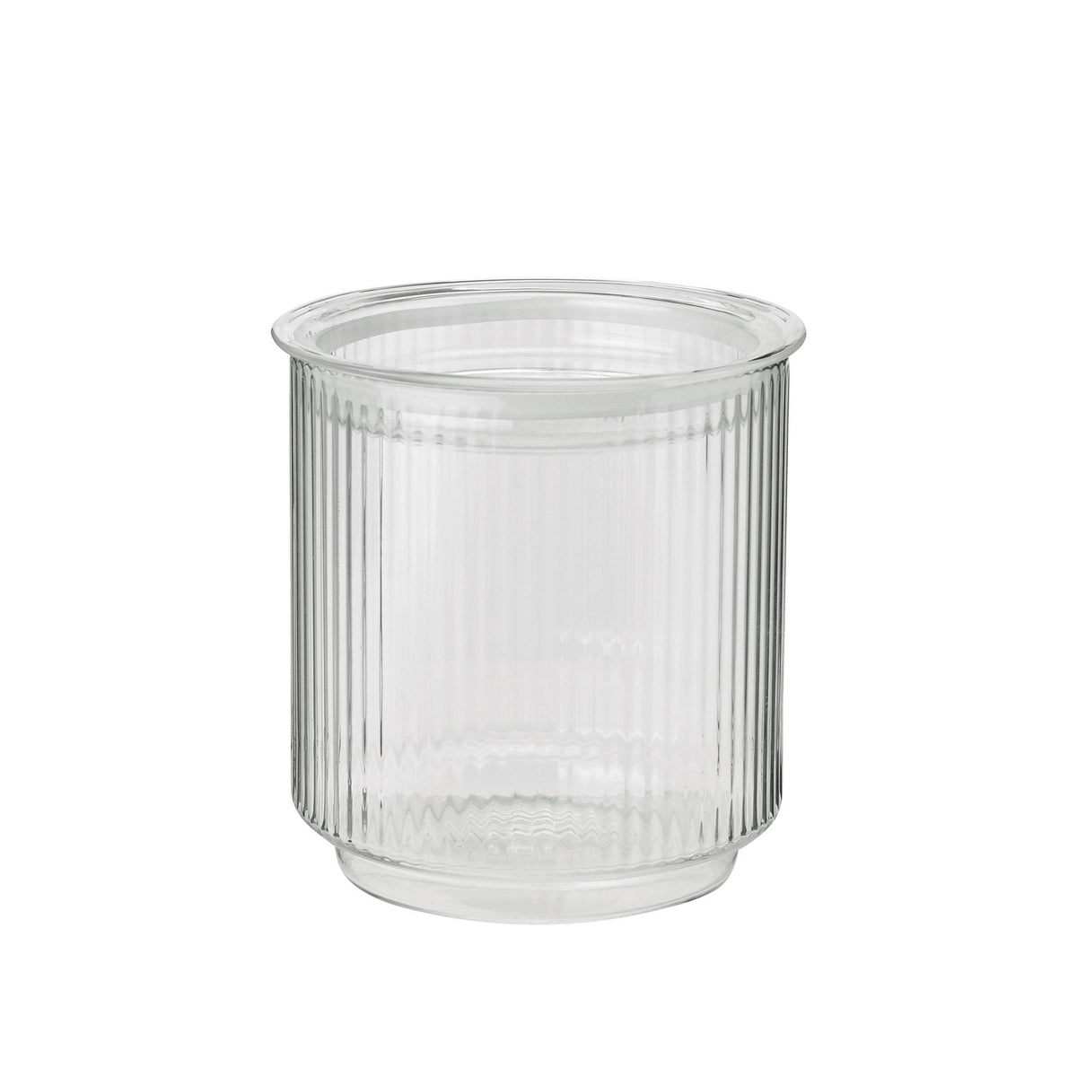 Stelton Pilastro opbevaringsglas i riflet glas, 1,3 liter