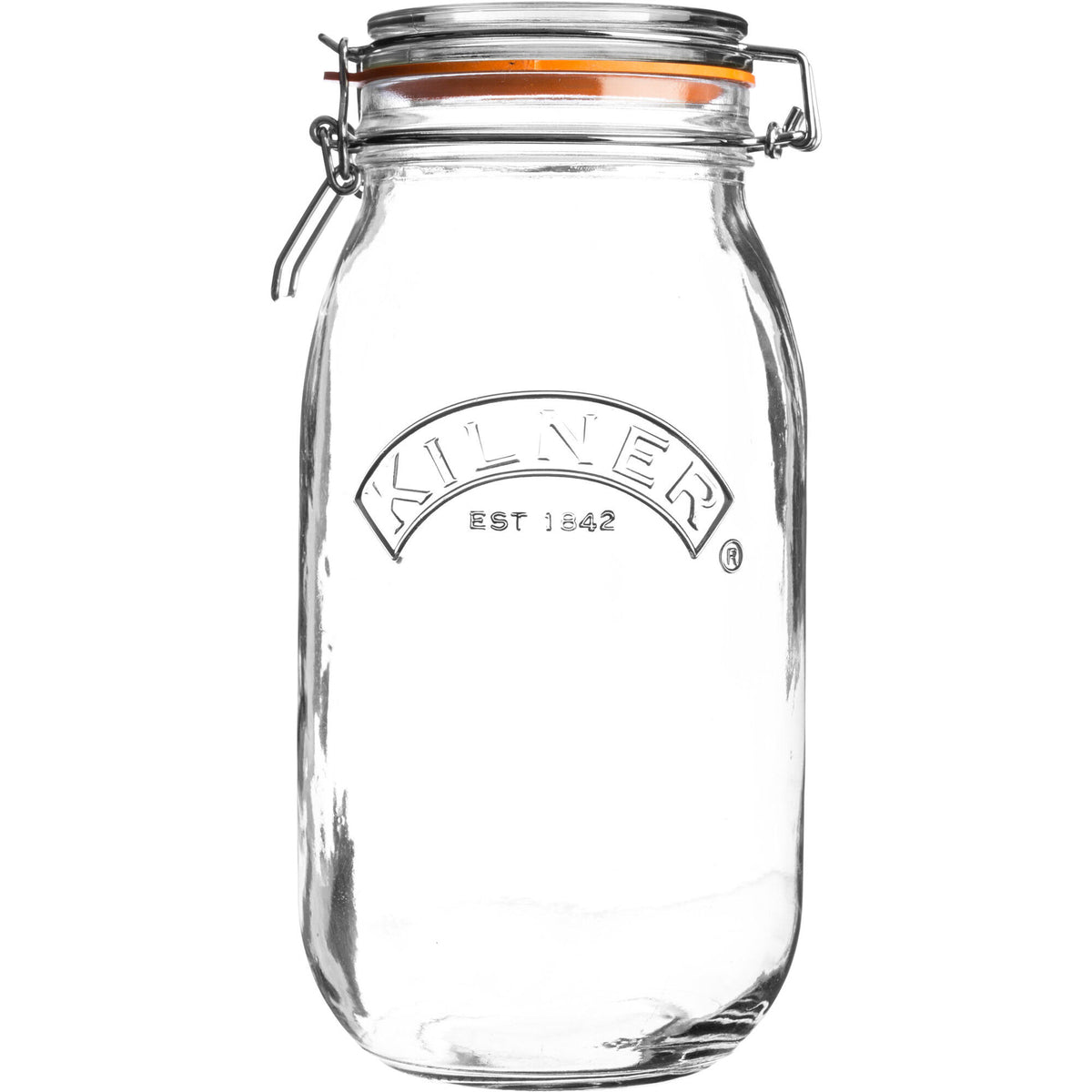 Kilner konserveringsburk på 1,5 liter med bygel og låg