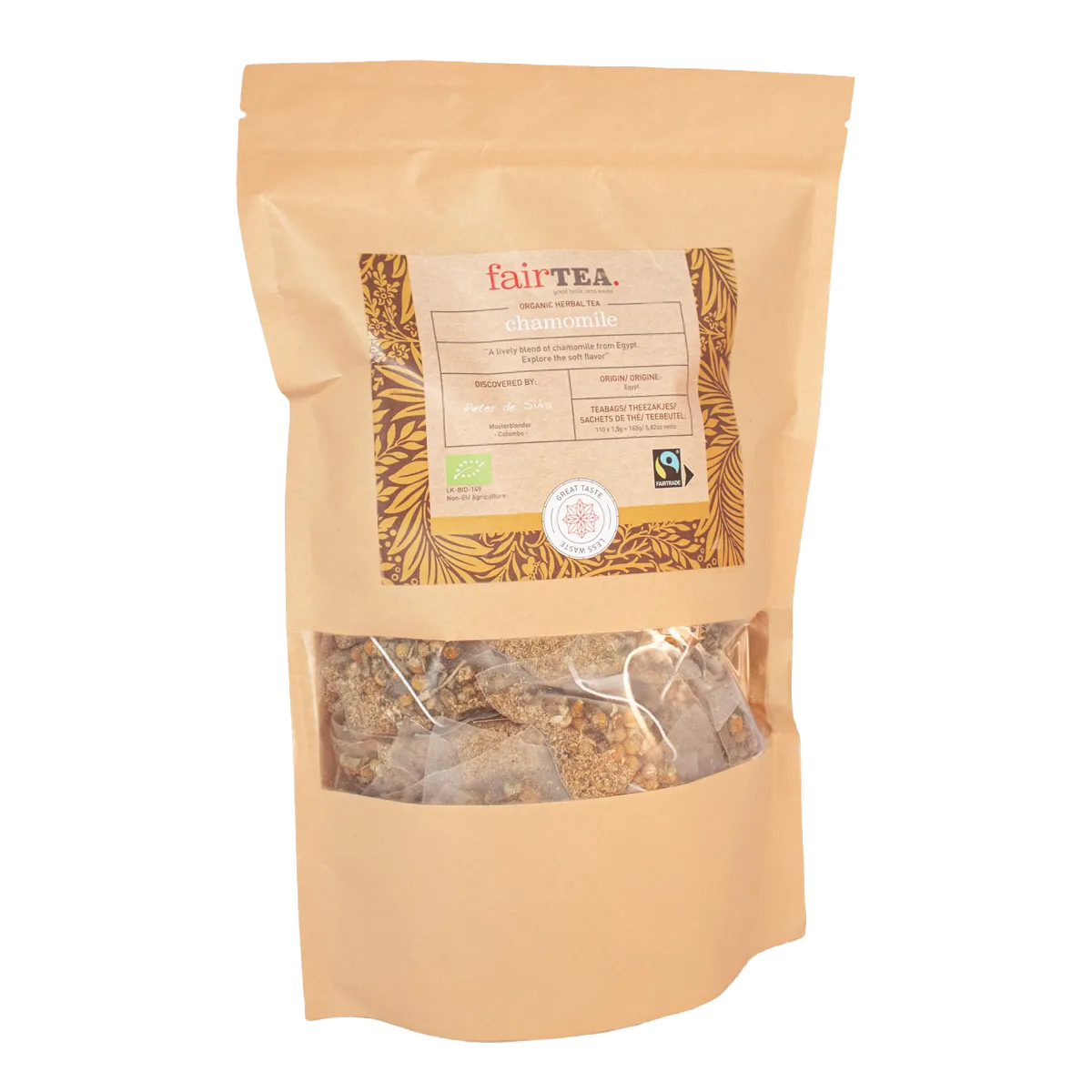 FairTea Chamomile urtete i breve med kamille og lavendel