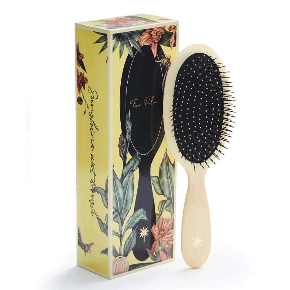 Fan Palm Wet Brush Sunshine Medium hårbørste til vådt hår
