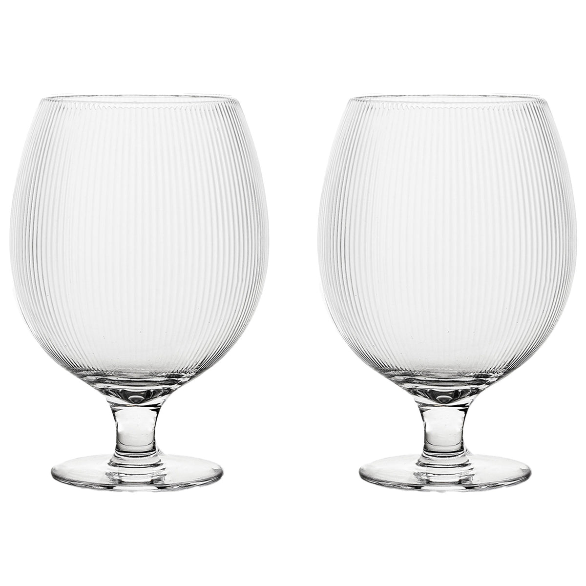 To Sagaform Blanka ølglas på 50 cl