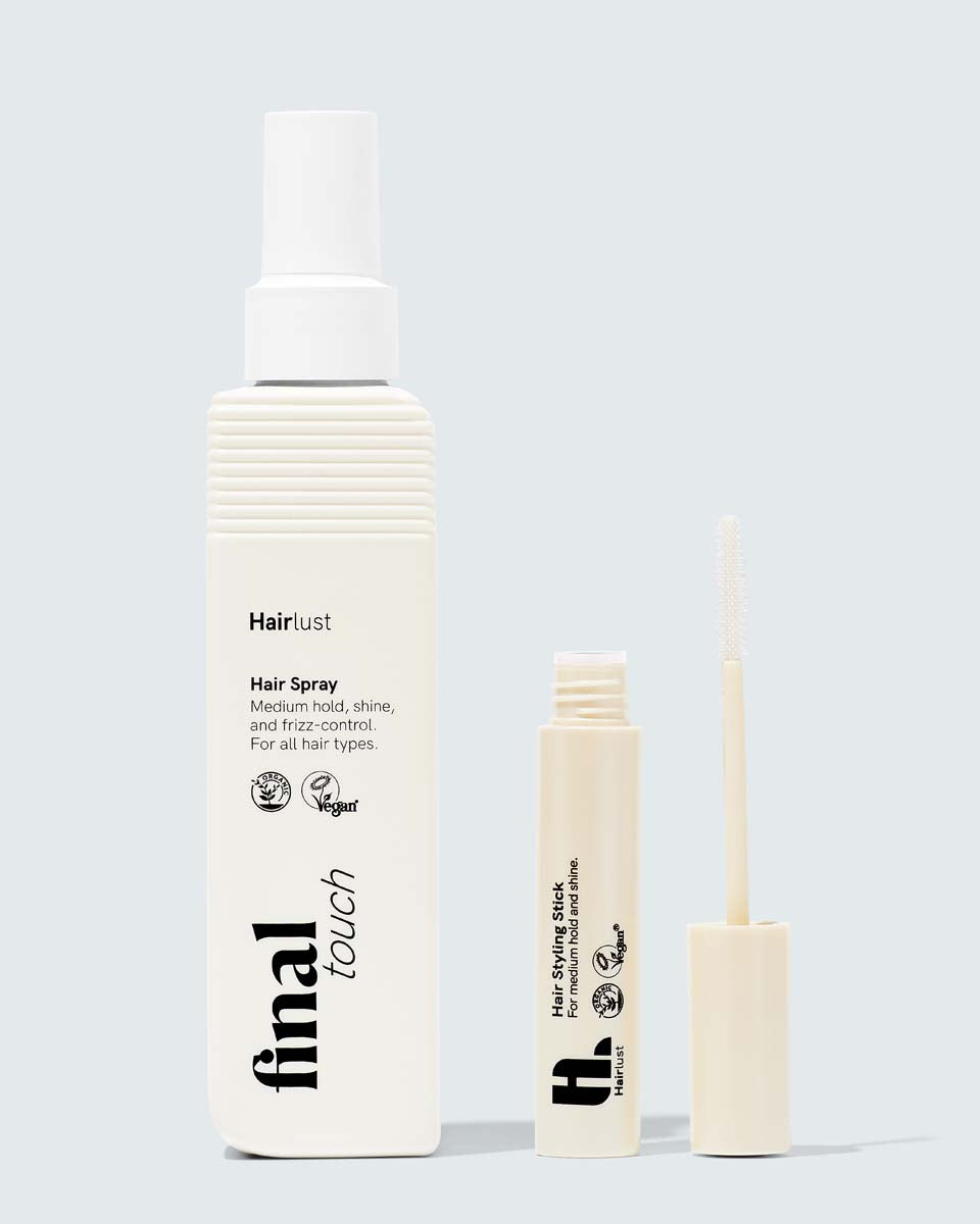 Hairlust Final Touch Duo med hårspray og hair styling stick
