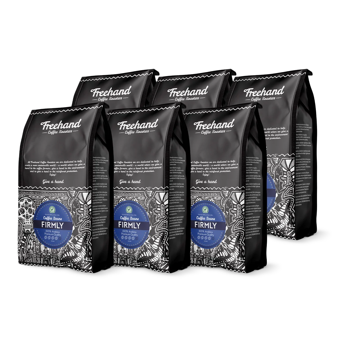 Freehand Firmly kaffebønner i 6 kg pakning, mellemristet espressoblend