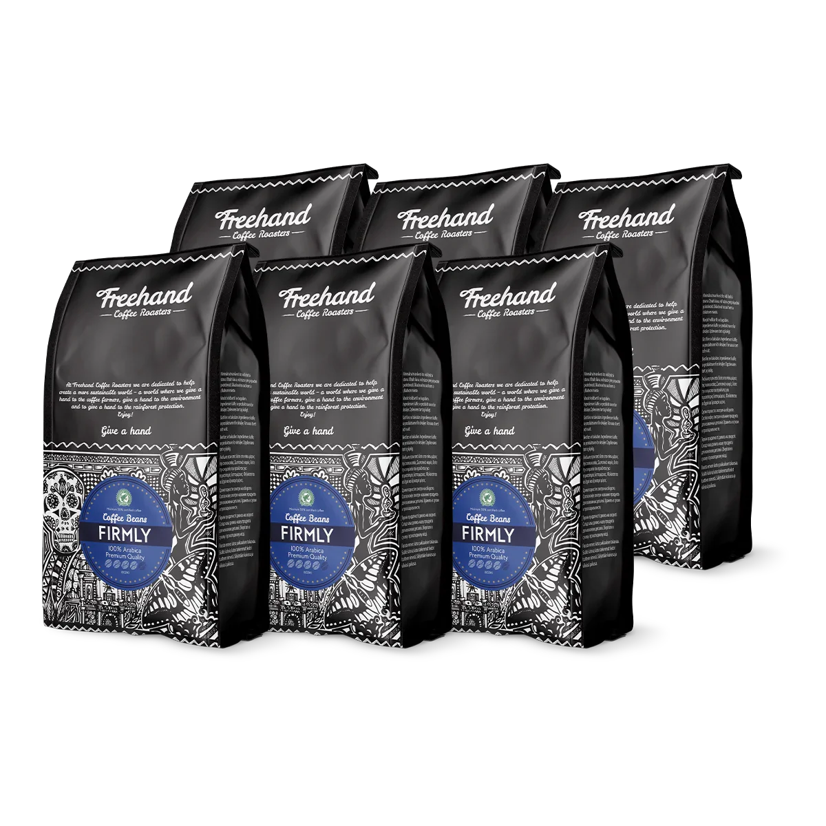 Freehand Firmly mellemristede espressobønner i smagskasse, 6 kg