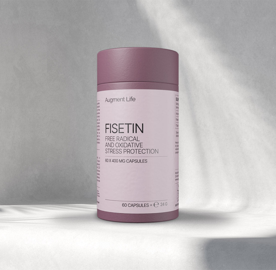 Augment Life Fisetin 200 mg kosttilskud, stor pakke med 120 kapsler
