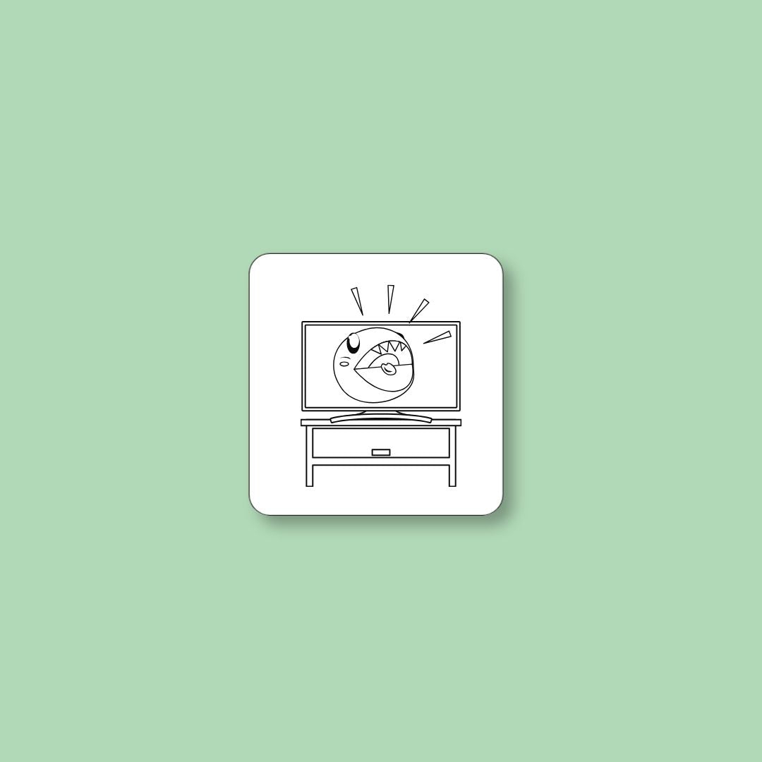 ToDoodle DK pictogram med motivet fjernsyn til familiens daglige rutiner