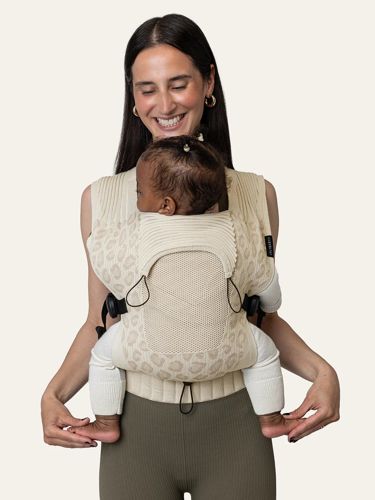FlyBaby bæresele Leo med pasform Newborn+ til børn fra 3,2 til 15 kg