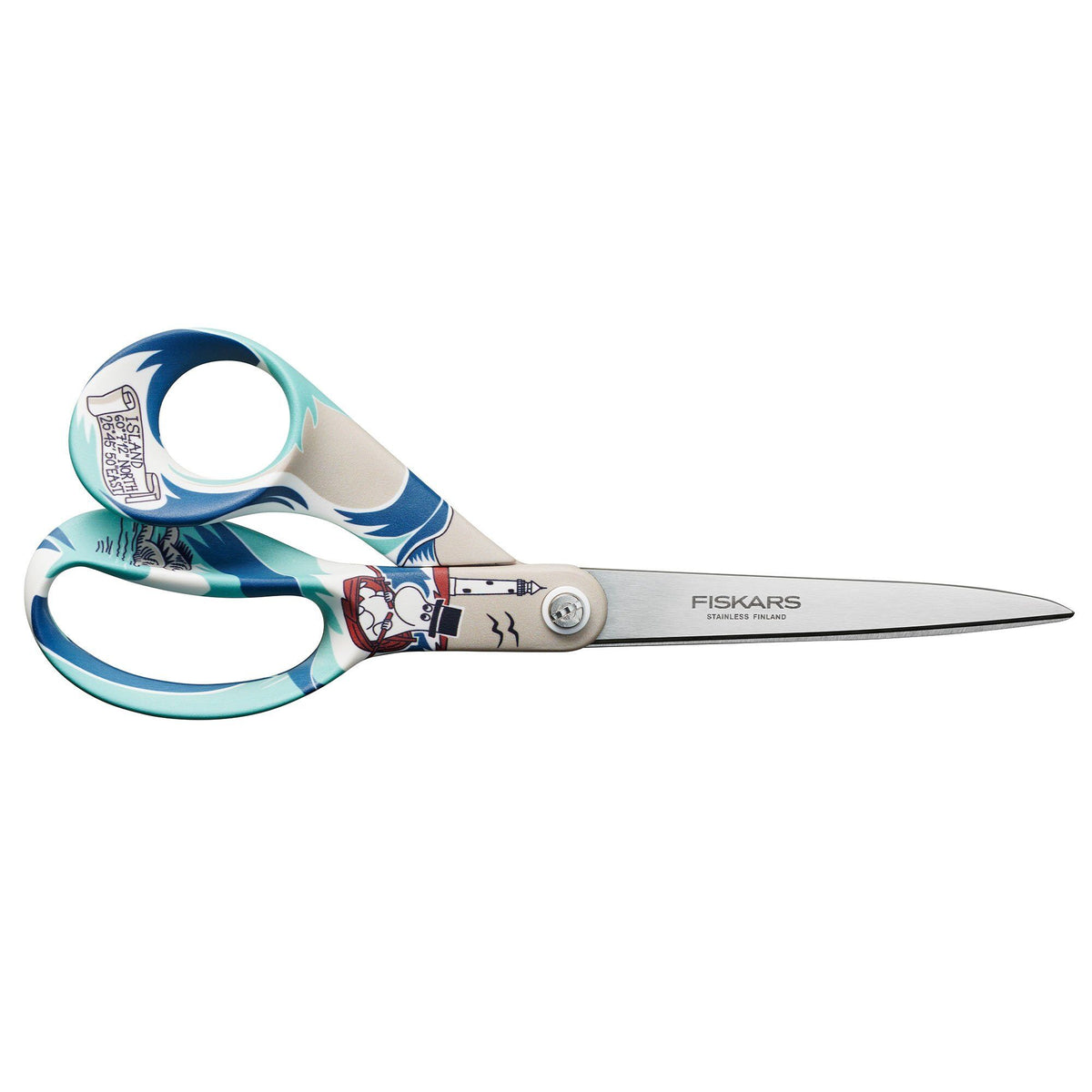 Fiskars x Moomin universalsaks med Mummifar-motiv