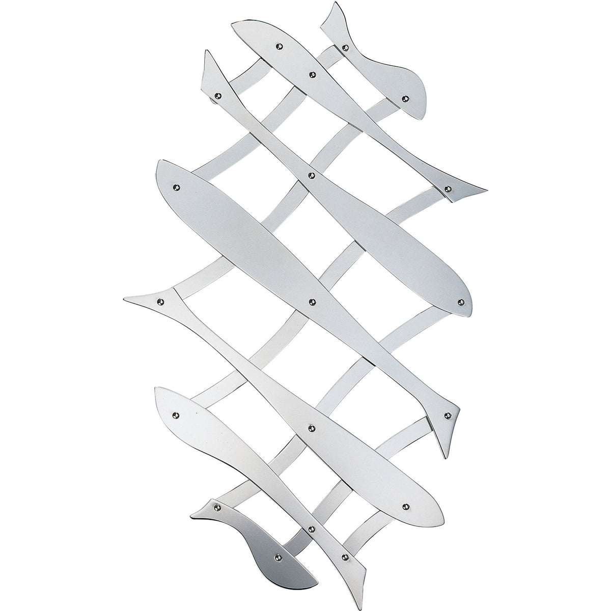 Alessi Pescher bordskåner i blankpoleret rustfrit stål med minimalistisk design