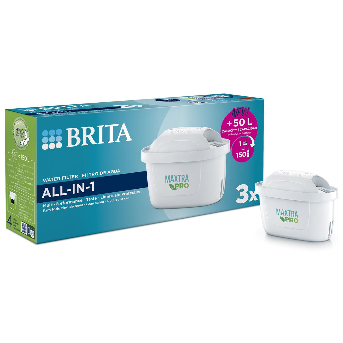 Tre Brita Maxtra Pro All-in-1 vandfiltre i pakke