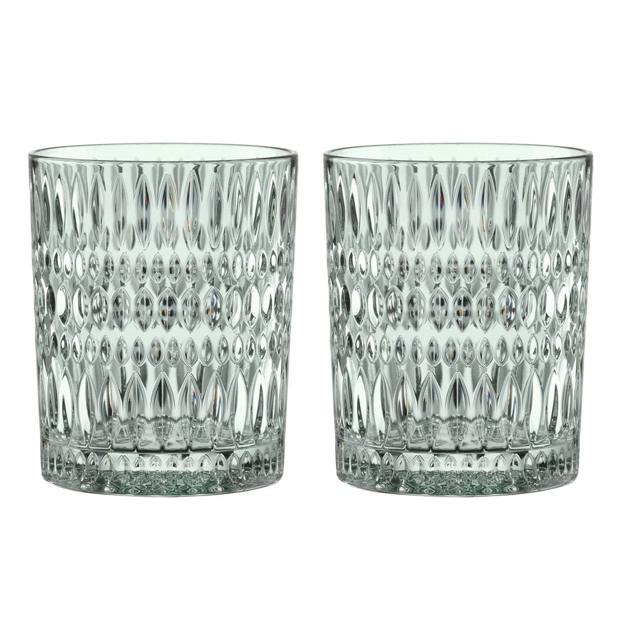 To mintfarvede Ethno tumblerglas på 30,4 cl fra Nachtmann