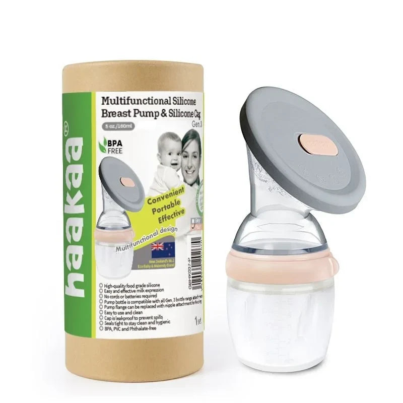 Haakaa Generation 3 brystpumpe i silikone med låg, 160 ml