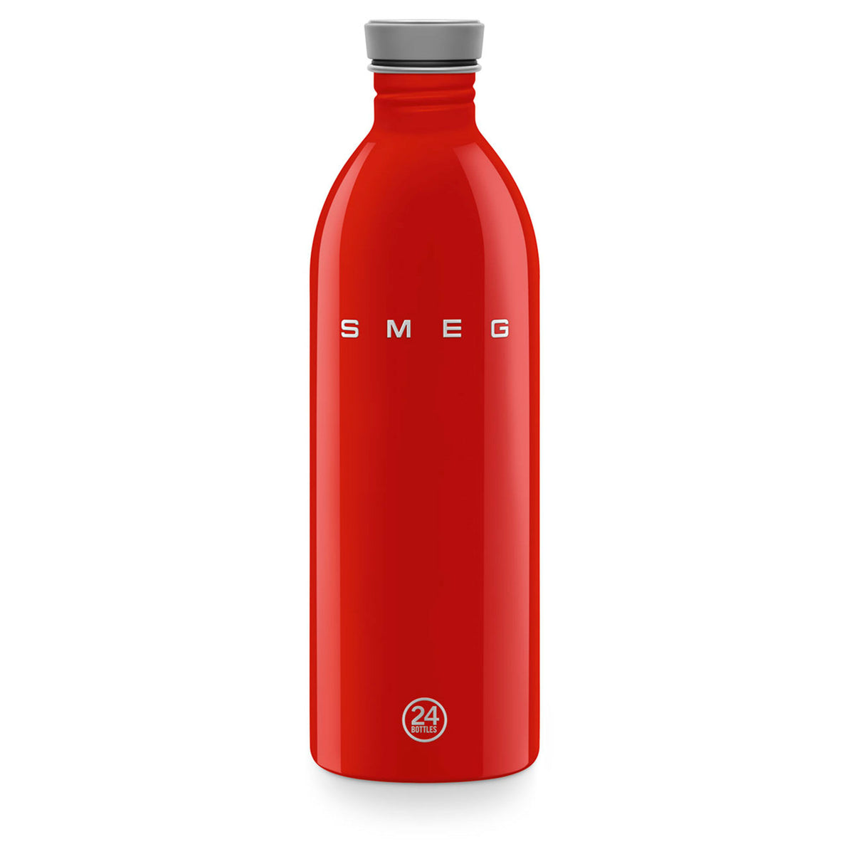 Rød Smeg vandflaske på 1 liter i 50'er-stil