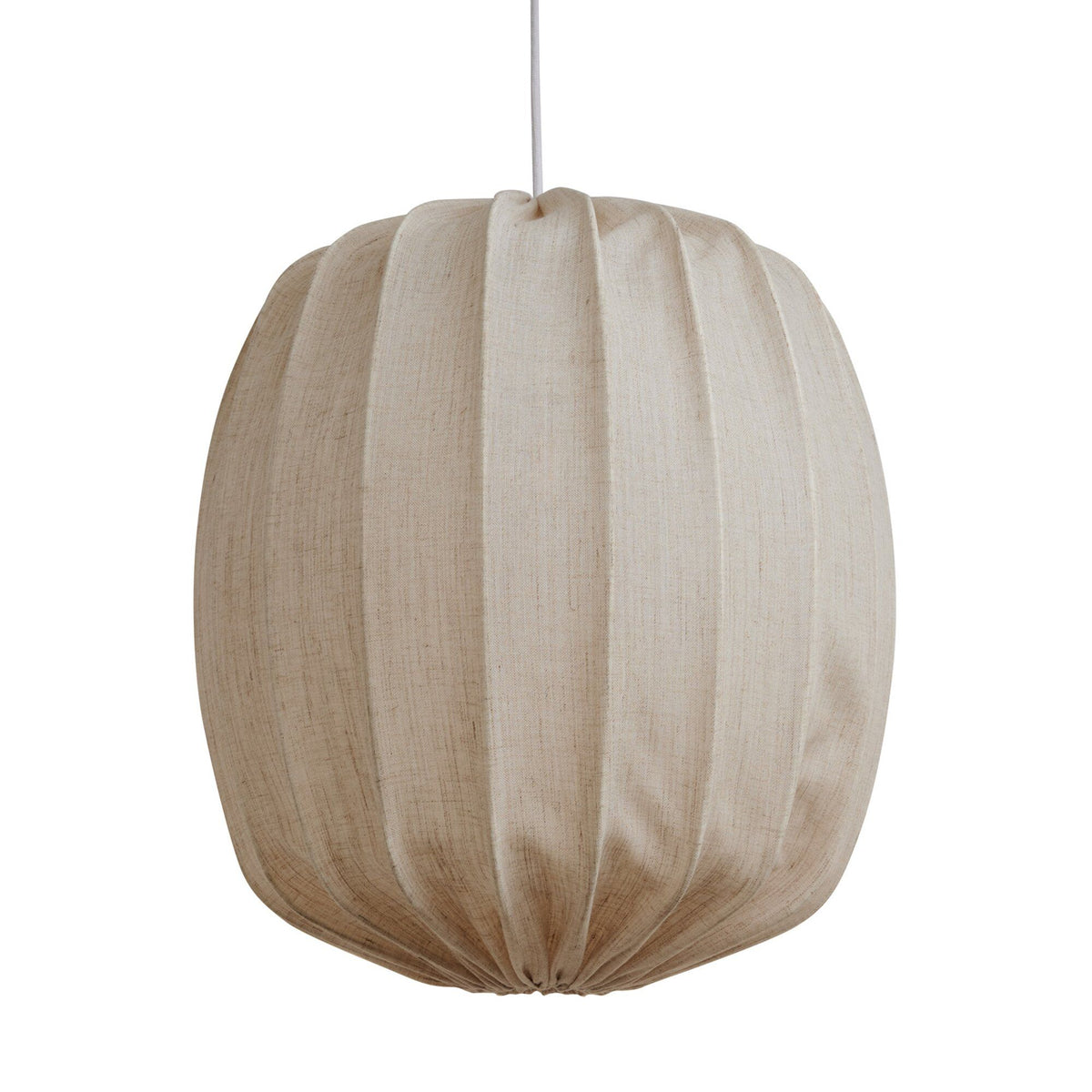 Watt & Veke Prisma Linen Natural loftslampe på 45 cm i hørstof