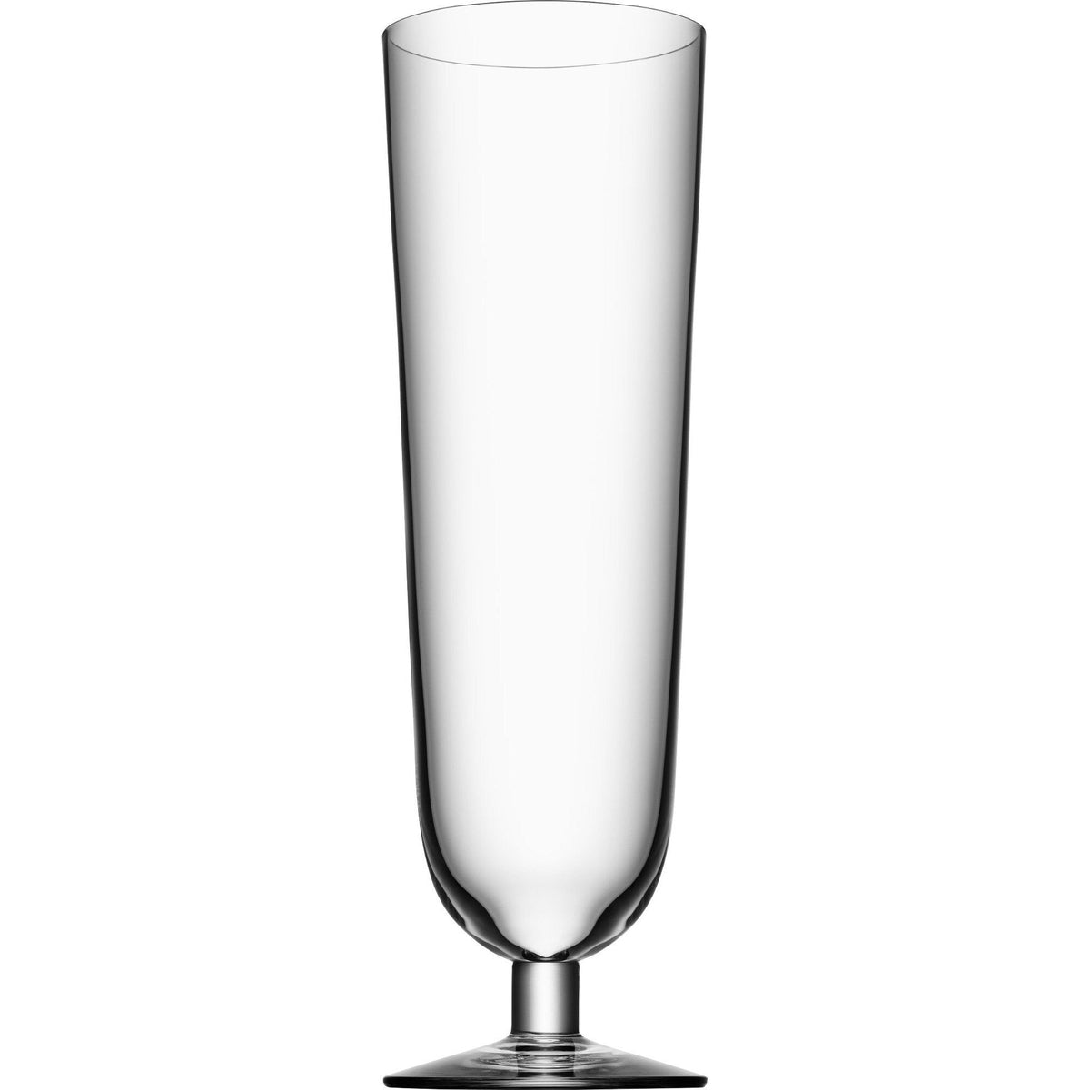 Sæt med fire høje, lige Orrefors ølglas til pilsner
