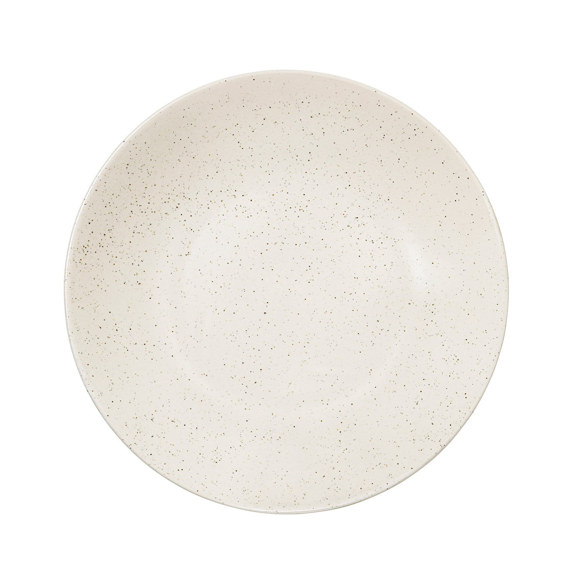 Dyb tallerken i stentøj fra Broste Copenhagen Nordic Vanilla, 29 cm