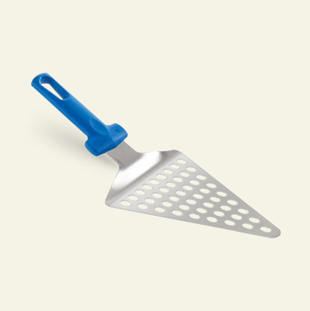 Gi.Metal serveringsspade i rustfrit stål med perforeringer