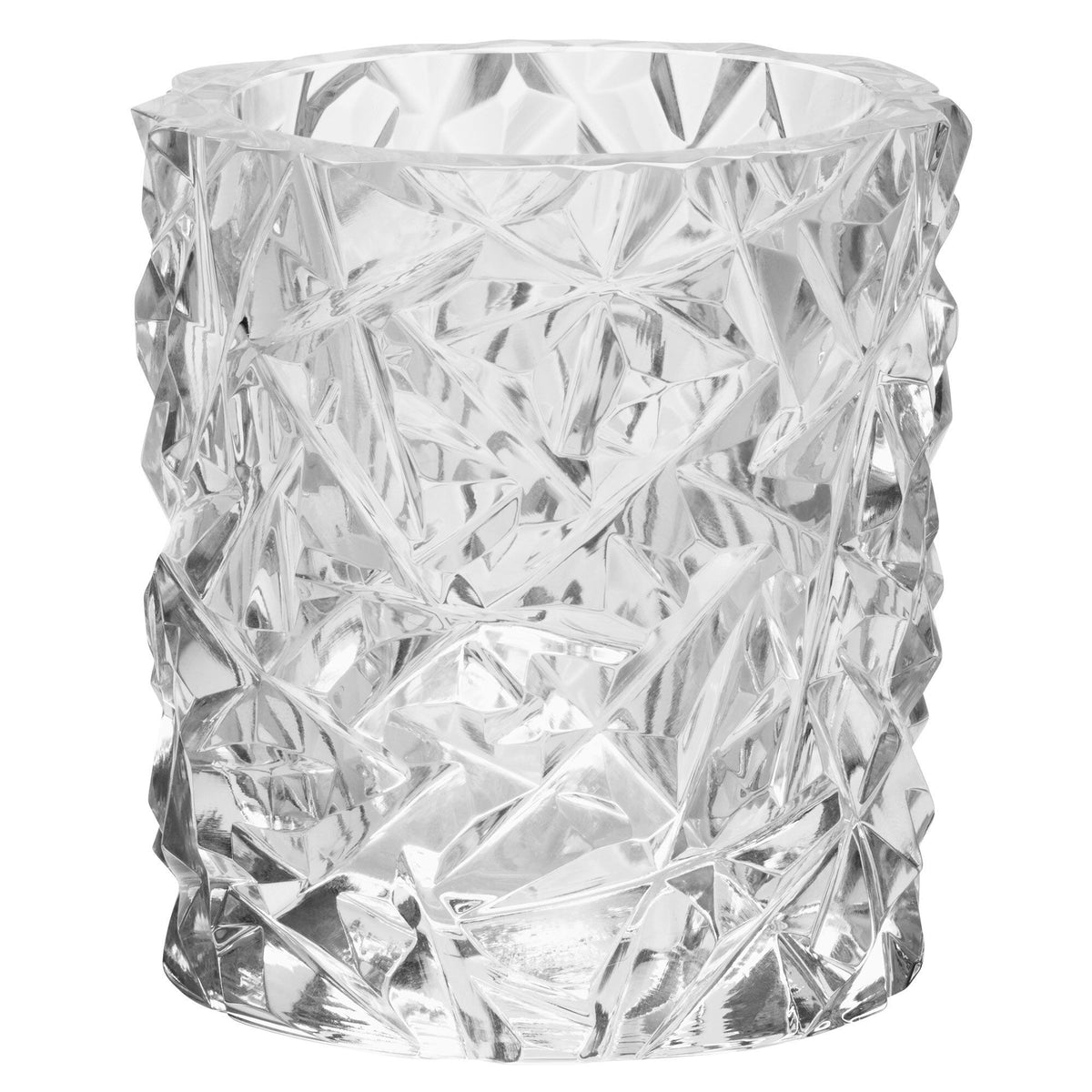 Orrefors Carat fyrfadsstage på 9 cm, designet af Lena Bergström