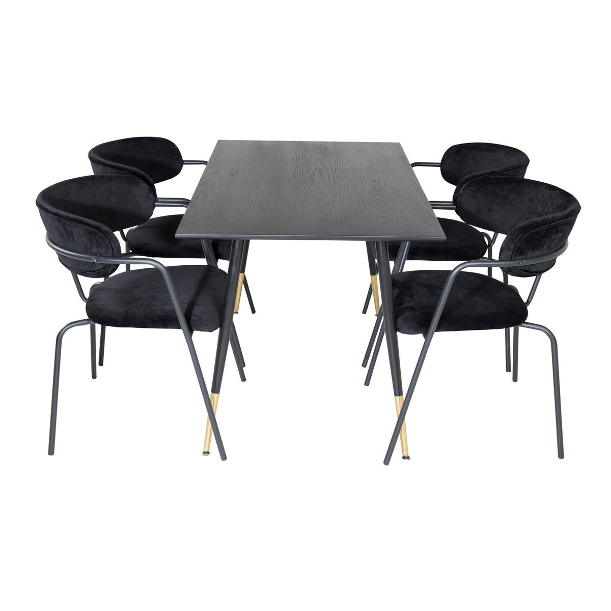 Se VENTURE DESIGN Dipp spisebordssæt, m. 4 stole - sort finer/messing sort metal, sort fløjl/sort metal ❤ Kæmpe udvalg i Venture Design - Køb online på udsalg og tilbud lige nu ❤ Billig fragt • Hurtig levering - Varenummer: Boboonline-62679 og barcode / Ean: på lager - Udsalg på Møbler,Spisebordssæt,
Spisebordssæt 4 personer,
Spisestue,
Møbelsæt,
Indretning af studiebolig, Spar stort – op til 59% - Over 2.739 kendte brands på stort udsalg