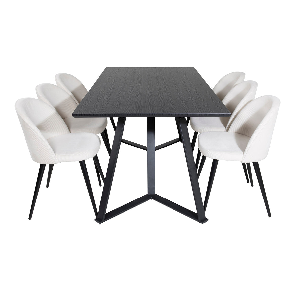 Se VENTURE DESIGN Marina spisebordssæt, m. 6 stole - sort finer/sort metal og beige fløjl/sort metal ❤ Kæmpe udvalg i Venture Design - Køb online på udsalg og tilbud lige nu ❤ Meget billig fragt og hurtig levering - Varenummer: Boboonline-62724 og barcode / Ean: 7340220860767 på lager - Udsalg på Møbler,Spisebordssæt,
Spisebordssæt 6 personer,
Spisestue,
Møbelsæt,
Møbler,
Samarbej Op til 57% rabat - Mere end 2.739 populære mærker på tilbud