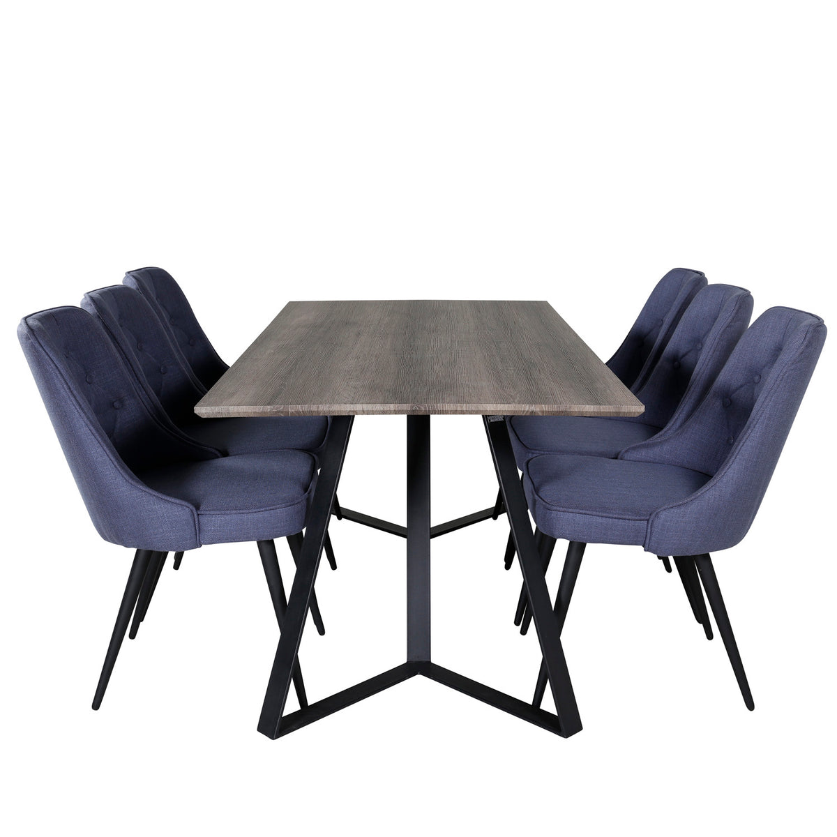 Se VENTURE DESIGN Marina spisebordssæt, m. 6 stole - grå finer/sort metal og blå stof/sort metal ❤ Kæmpe udvalg i Venture Design - Køb online på udsalg og tilbud lige nu ❤ Meget billig fragt og hurtig levering - Varenummer: Boboonline-62753 og barcode / Ean: 7340206989864 på lager - Udsalg på Møbler,Spisebordssæt,
Spisebordssæt 6 personer,
Spisestue,
Møbelsæt,
Møbler,
Samarbej Store besparelser – op til 71% - Store besparelser på over 2.739 brands