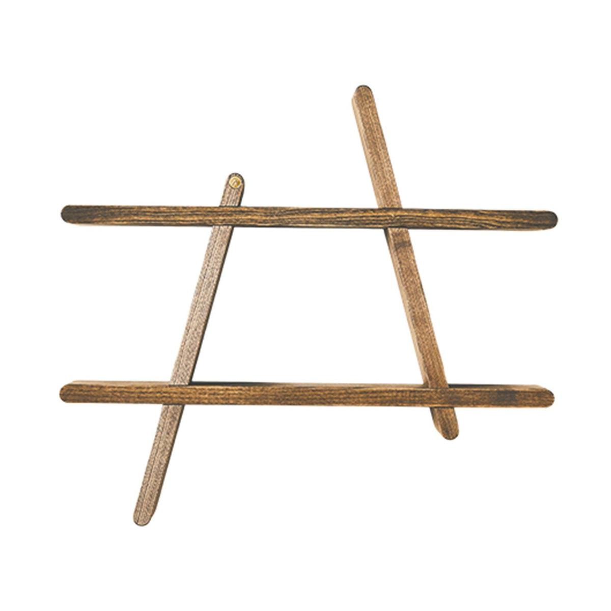Andersen A-Shelf medium vægghylde i dark wood, nyfortolkning af Amagerhylden