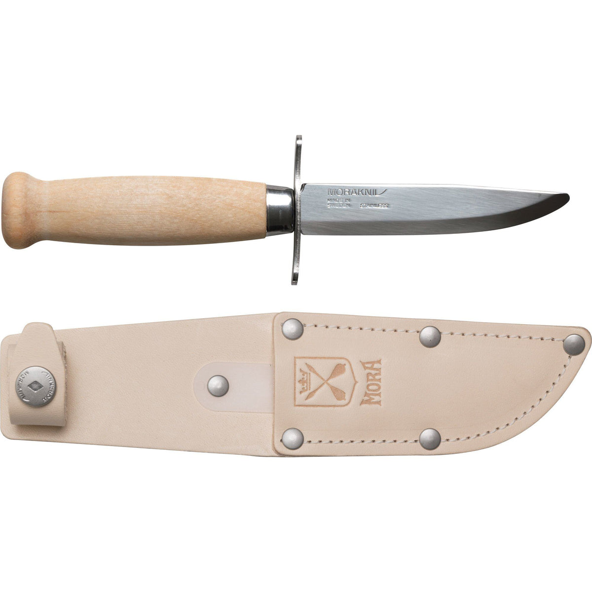 Morakniv Scout 39 Sikker friluftskniv til børn med naturligt birketræshåndtag