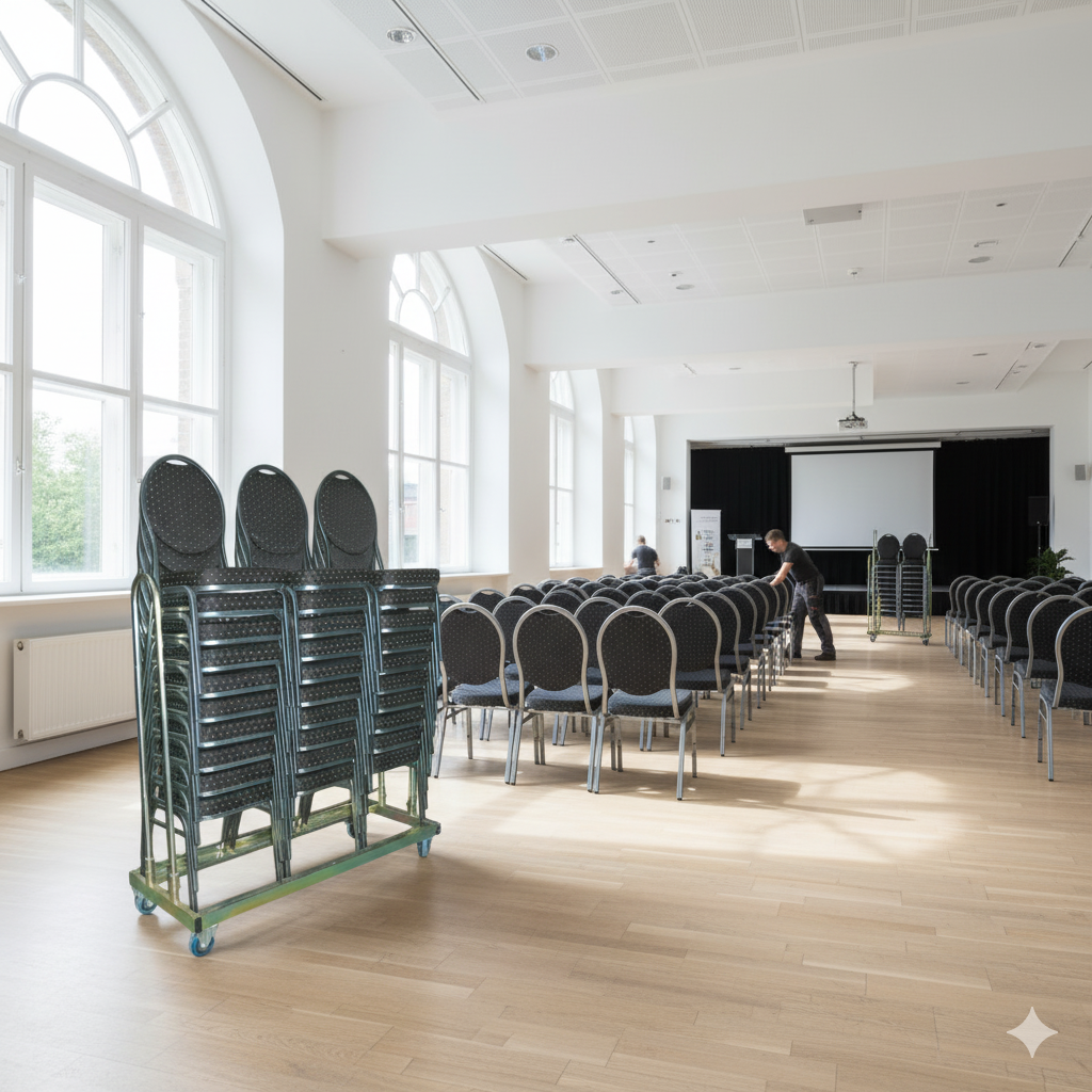 Se 30 Banquet steel stole i sort inkl. vogn til 30 stole ❤ Kæmpe udvalg i Zederkof - Køb online på udsalg og tilbud lige nu ❤ Lav fragtpris og hurtig levering - Varenummer: Zederkof-379163 - Udsalg på Indendørs - Bord- og stolepakker - Stolepakker Spar stort – op til 59% - Over 2.739 kendte brands på stort udsalg