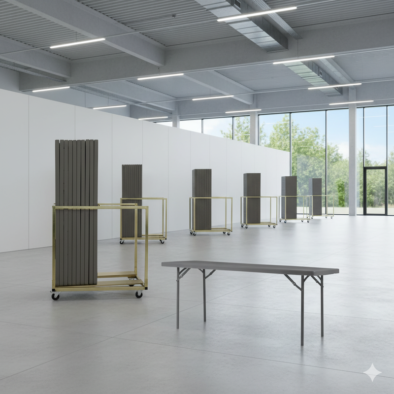 21 Zown XL180 klapborde inkl. bordvogn