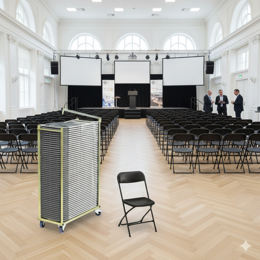 Se 50 Event klapstole u. polster i sort inkl. stolevogn ❤ Kæmpe udvalg i Zederkof - Køb online på udsalg og tilbud lige nu ❤ Billig fragt og hurtig levering - Varenummer: Zederkof-378778 - Udsalg på Indendørs - Bord- og stolepakker - Stolepakker Op til 61% rabat - Over 1.329 brands på online udsalg