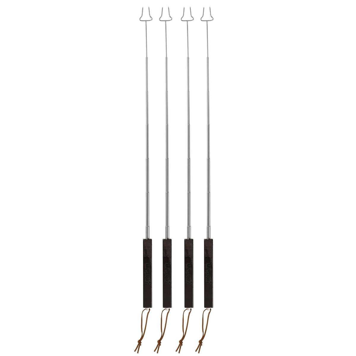 Fire teleskopiske pølsepinde fra Mustang, 77 cm udstrakt