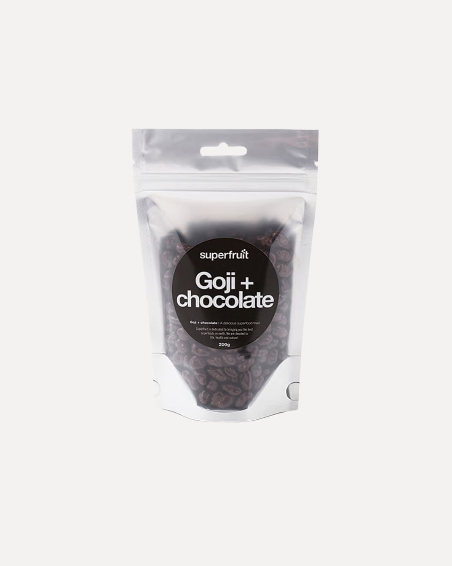 Pose med Superfruit gojibær overtrukket med chokolade, 200 g