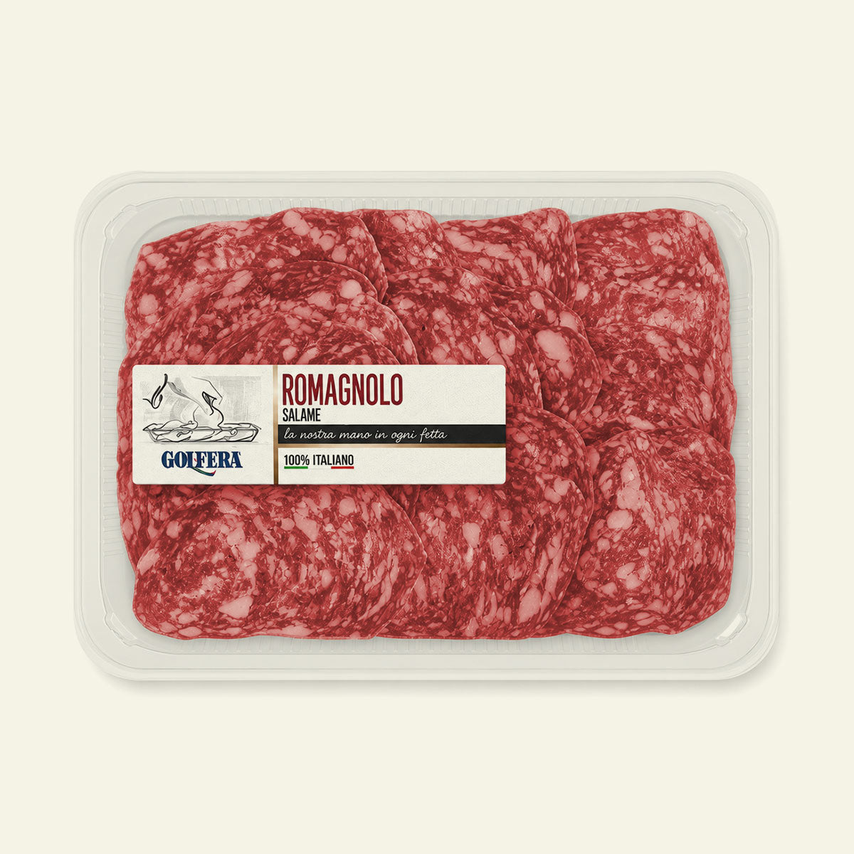 Golfera Salame Romagnolo, italiensk salami til pizza