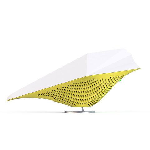 Gul Airbird indeklimamåler fra Leapcraft