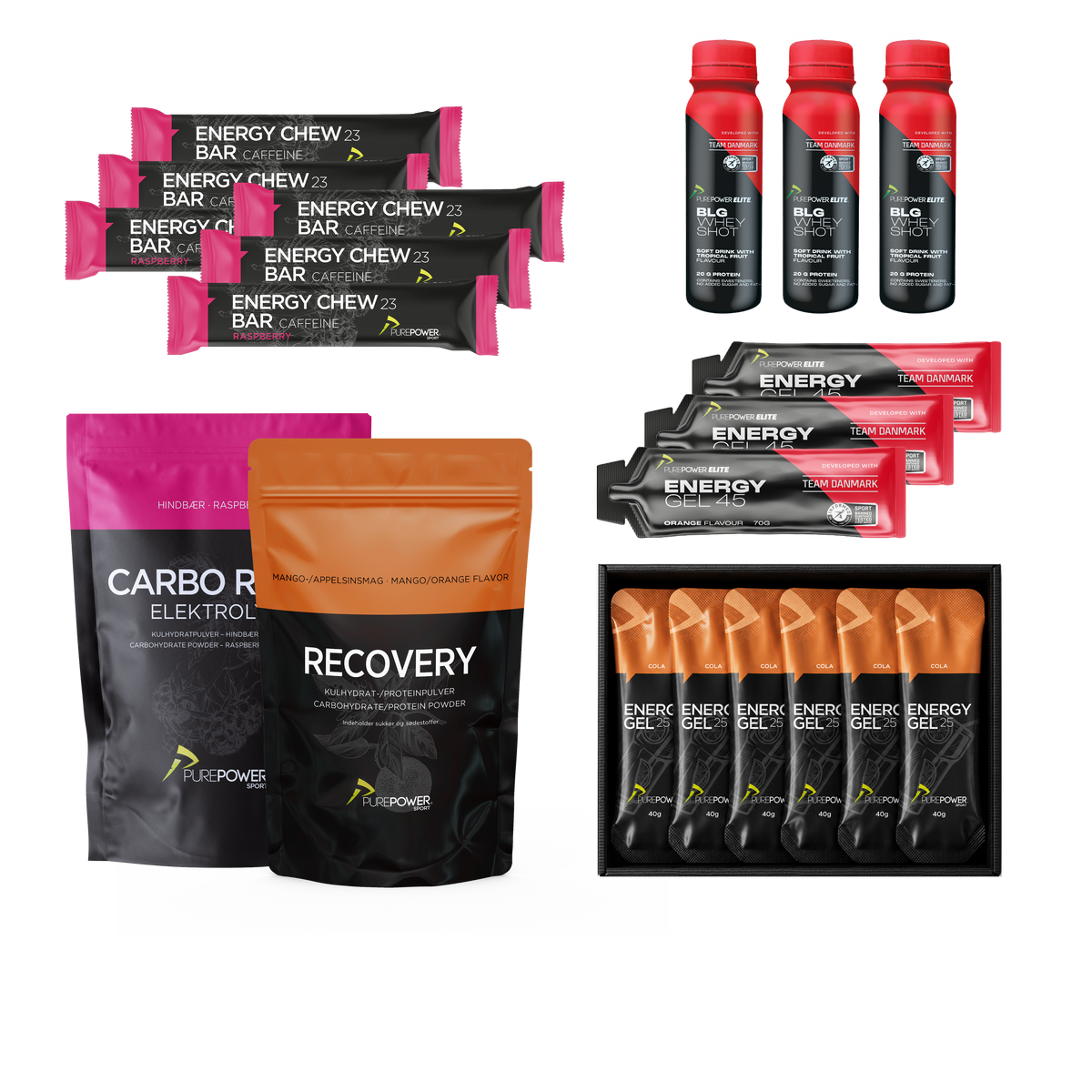 PurePower Gustav Toft Performance Pack med Elite-produkter til træning