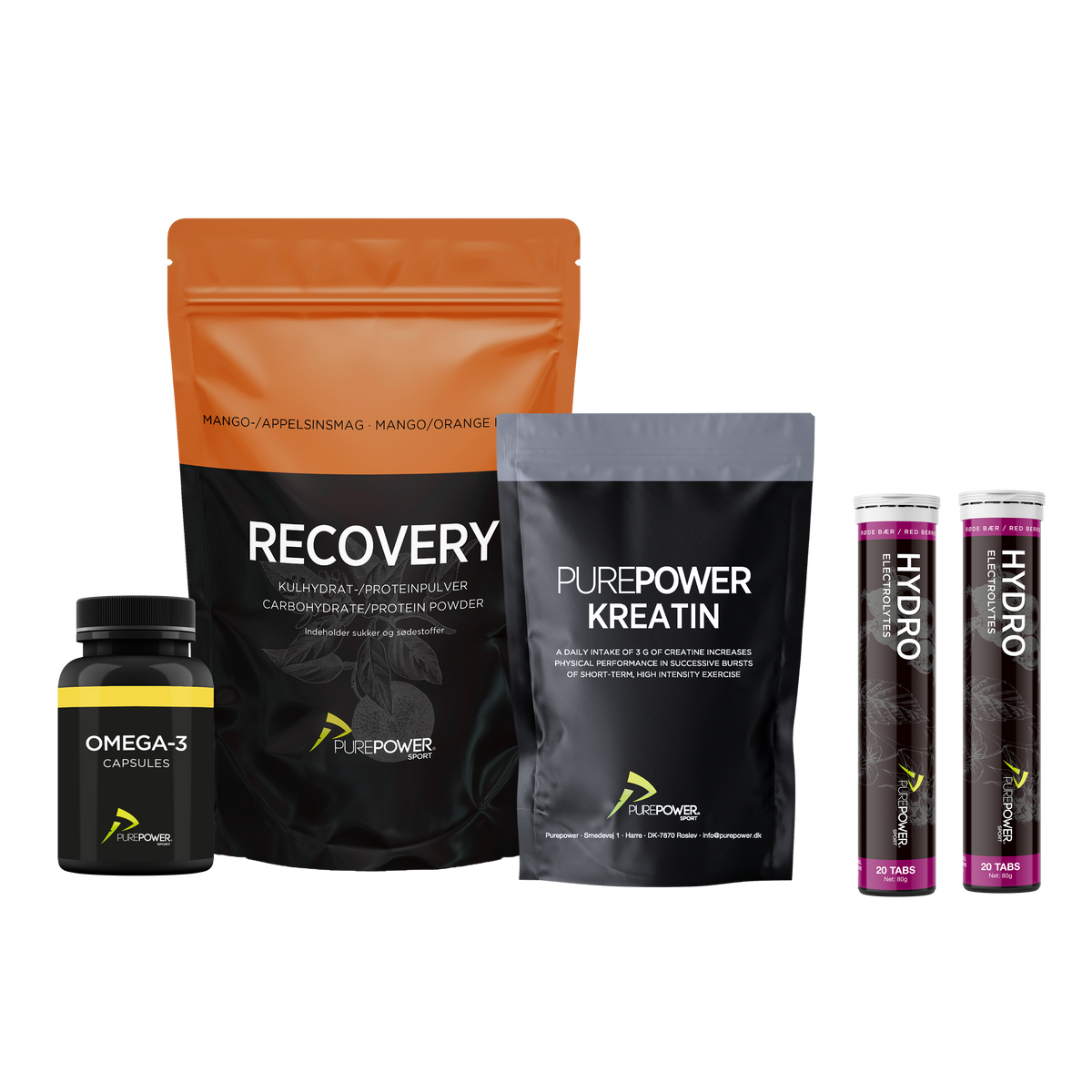 PurePower Gustav Toft Daily Essentials, pakke med fire produkter