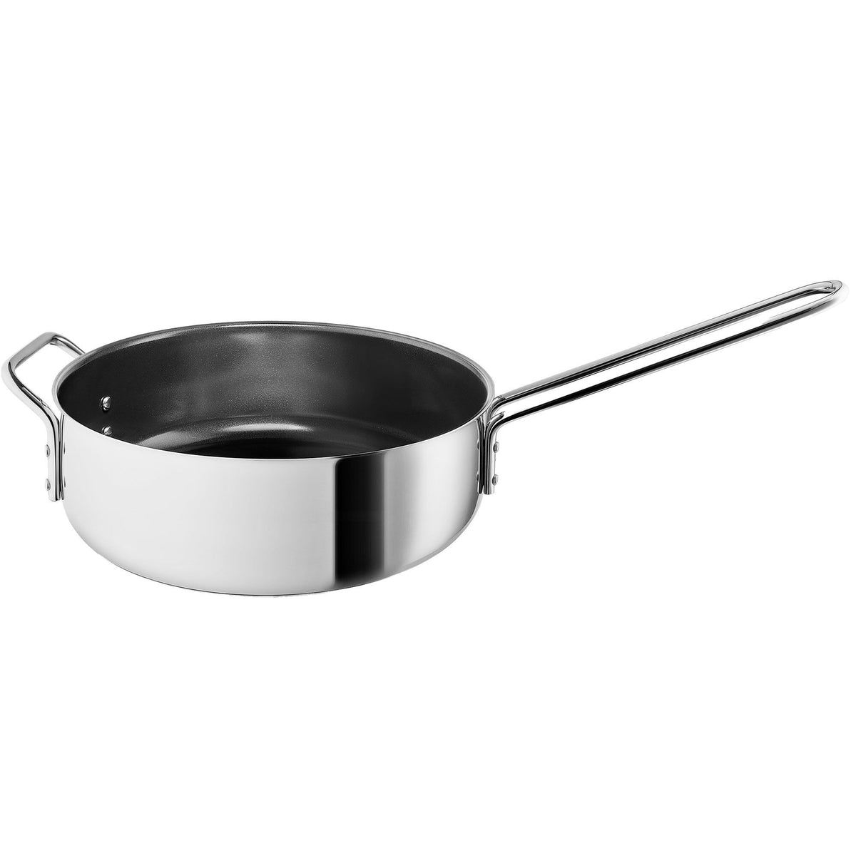 Eva Trio sauterpande i rustfrit stål med keramisk Slip-Let-belægning, 24 cm