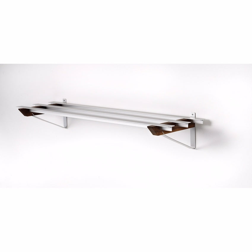 Hoigaard Milano skohylde i valnød og aluminium, 98 cm bred