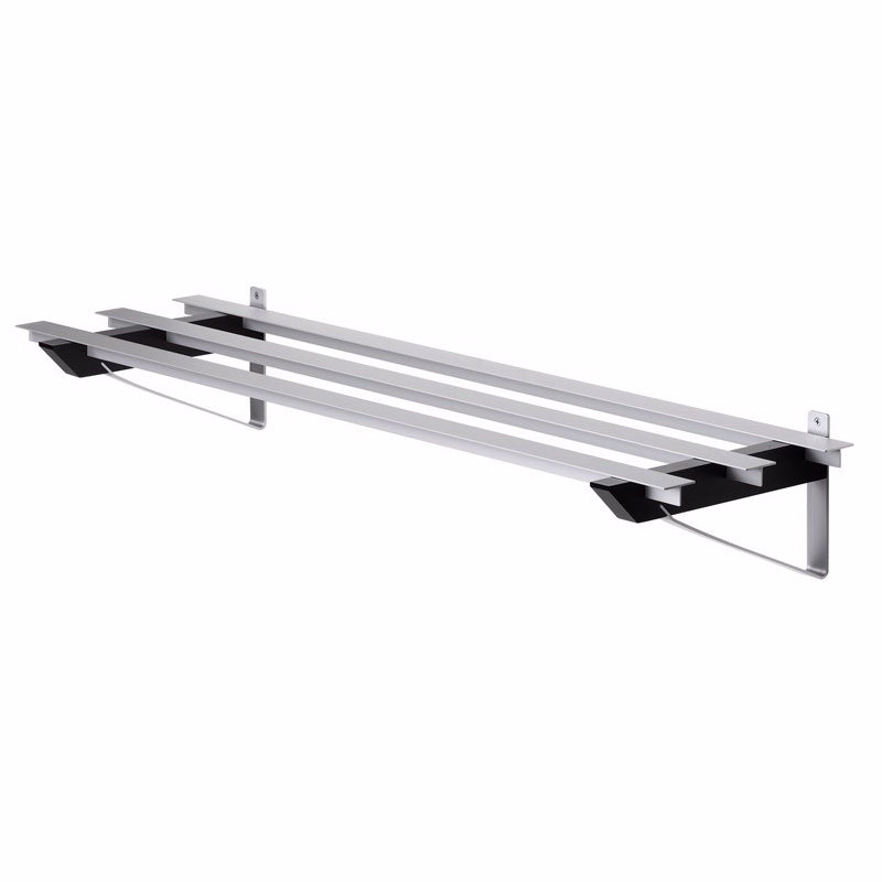 Sort Milano skohylde i aluminium fra Hoigaard, 98 cm bred
