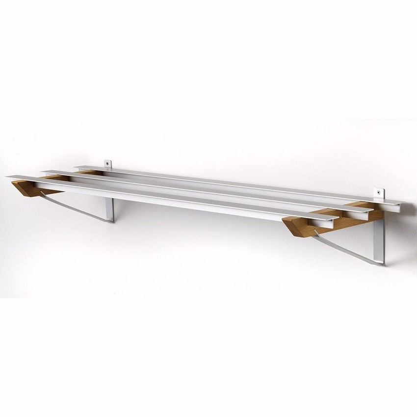 Hoigaard Milano skohylde i massivt egetræ og aluminium
